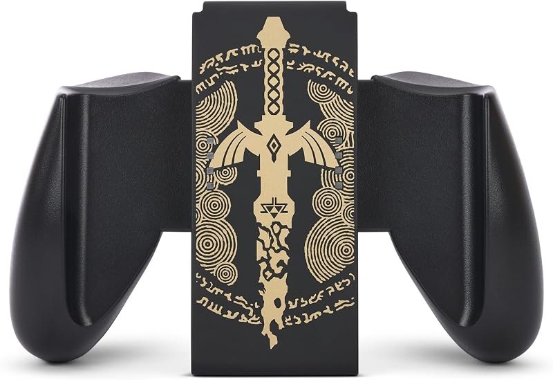 PowerA Joy-Con Comfort Grip for Nintendo Switch - Decayed Master Sword, game controller, gamepad, Nintendo Switch Lite