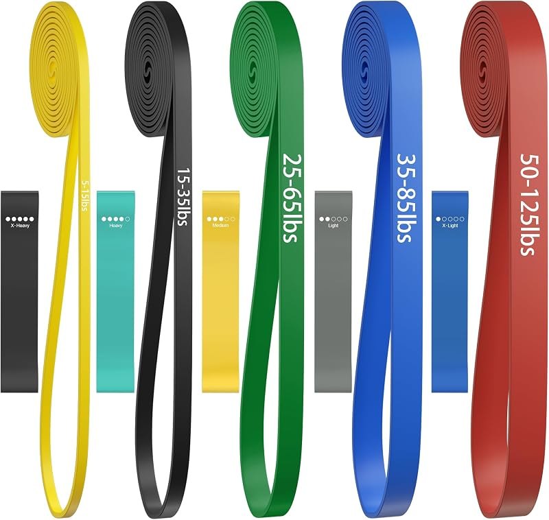 Pull Up Bands, Resistance Bands Set, Exercise Workout Bands for Men & Women, Ideal for Body Stretching, Physical