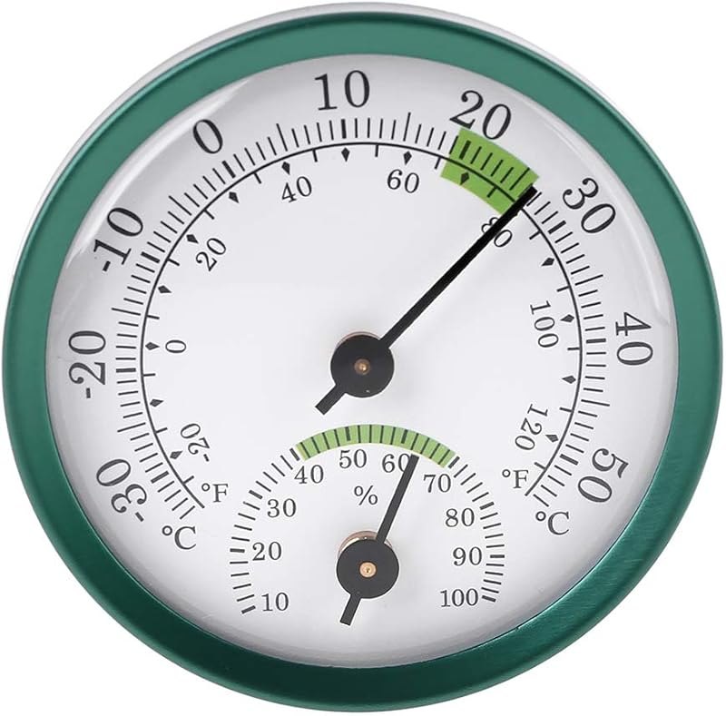2in1 Wall Mount Thermometer Hygrometer Mechanical Temperature Humidity Meter Gauge Home Use Humidity Gauge Humidity