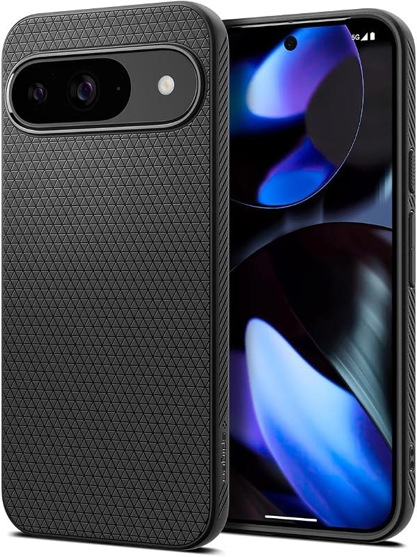 Spigen Liquid Air for Pixel 9 / Pro Case, Matte Black — rugged case for google pixel pro accessories