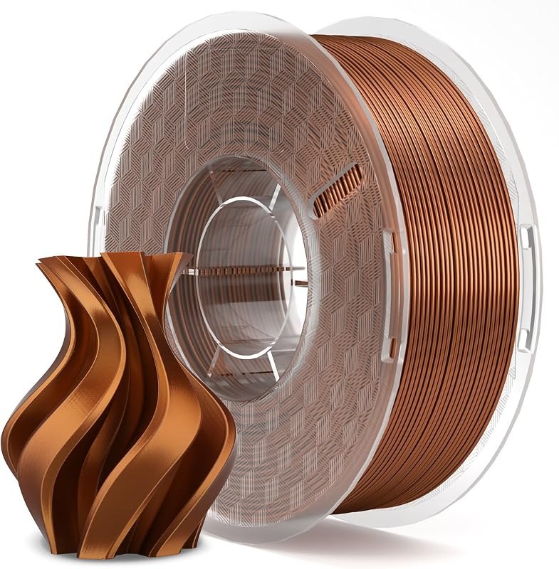 ELEGOO Silk PLA 3D Printer Filament 1.75mm Copper 1KG