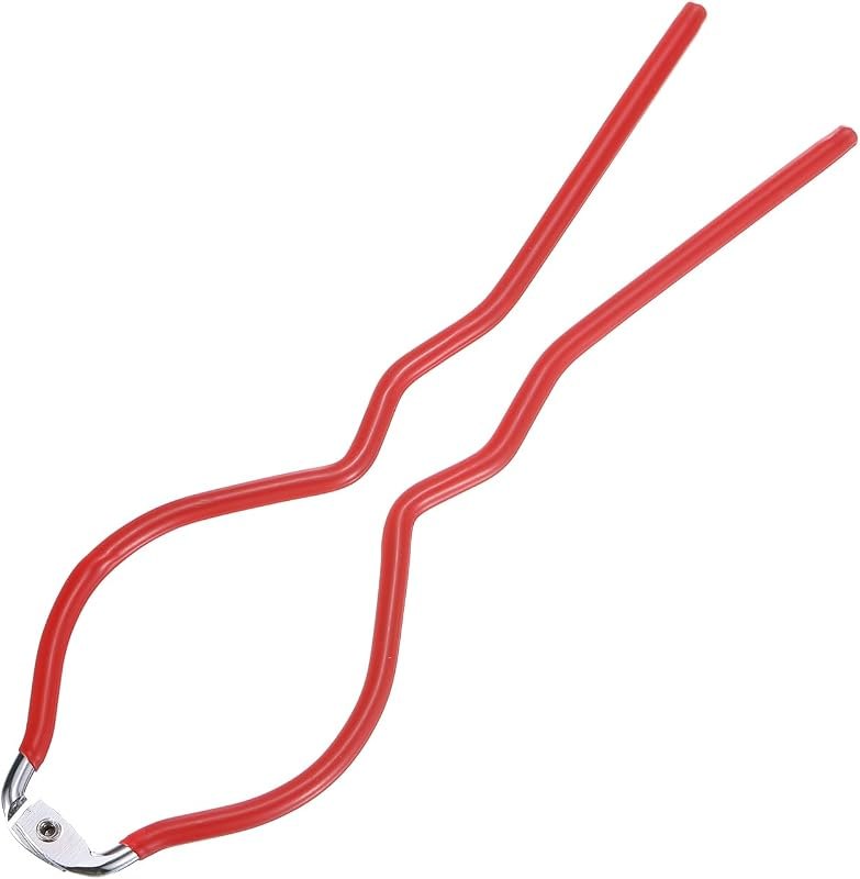 uxcell 1Pcs 10.8" x 3.1" Bottle Wrench Jar Opener Wrench Canning Jar Wrench Made of Plastic and Stainless Steel Red —