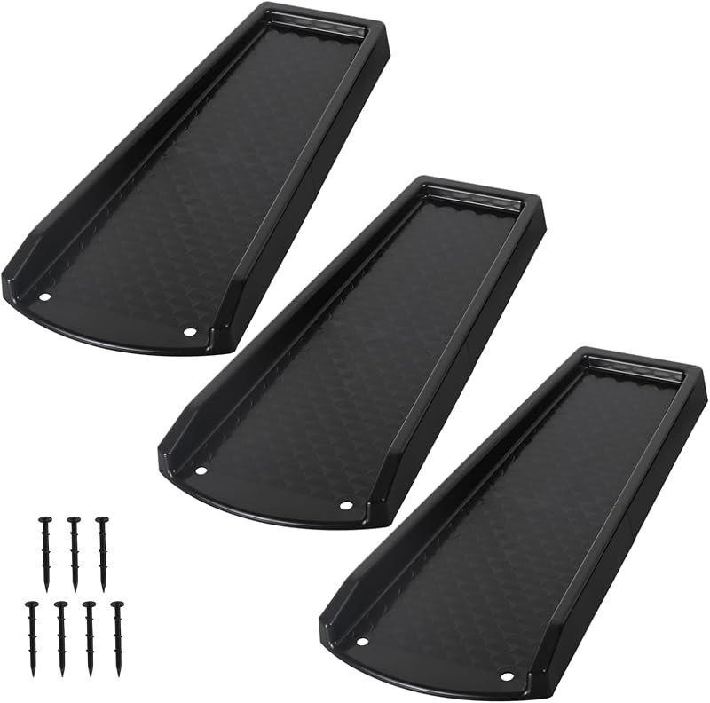 plusgutter Rain Gutter Downspout Splash Block, Gutter Downspout Extensions for Water Drainage, 24" Gutter Splash