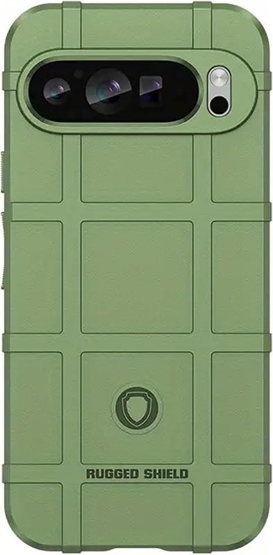 EGO TACTICAL Rugged Shield Brand Solid Color TPU Phone Case for Google Pixel 9 & 9 Pro 5G (6.3" Screen) - Solid OD