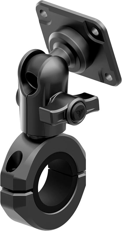 Tackform Black Motorcycle GPS/Tuner Mount - 4-Hole AMPS Pattern — motorcycle mounts for motorcycle mounts