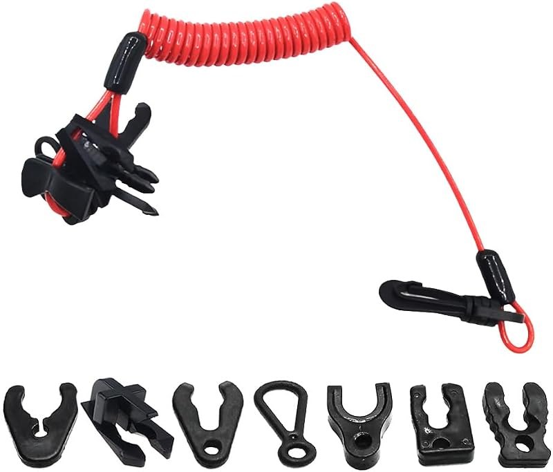 7X Boat Kill Switch Keys Universal for Lanyard Marine Jet Ski Kill Switch — kill switch lanyard for kill switch lanyard
