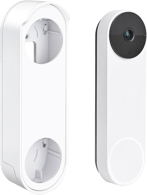 Anti-Theft No Drill Doorbell Mount Compatible with Google Nest Doorbell (Battery), Video Doorbell Door Mount for