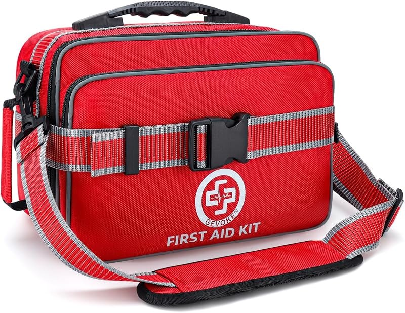 Gevoke Professional 500 Piece Emergency First Aid Kit for Home, Car — first aid refill for first aid refill