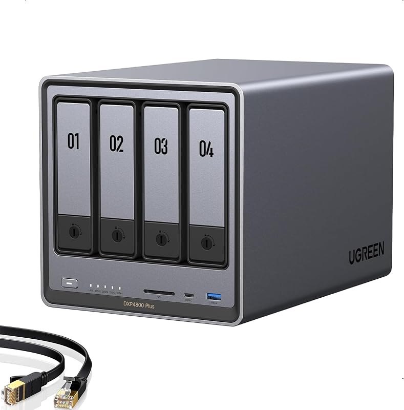 UGREEN DXP4800 Plus 4-Bay NAS for Families, Creators & Small Teams — NAS hard drive for nas hard drive