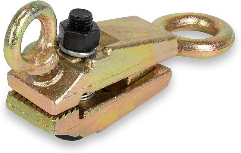 5 Ton 2-Way Self-Tightening Auto Body Pull Clamp, 2 Ton Cross Pull Frame Machine Clamp with Serrated Jaws, Alloy Steel