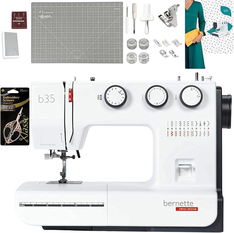 Bernette B35 Sewing Machine for Beginners — Feet, bobbins, and rippers. for feet bobbins rippers essentials
