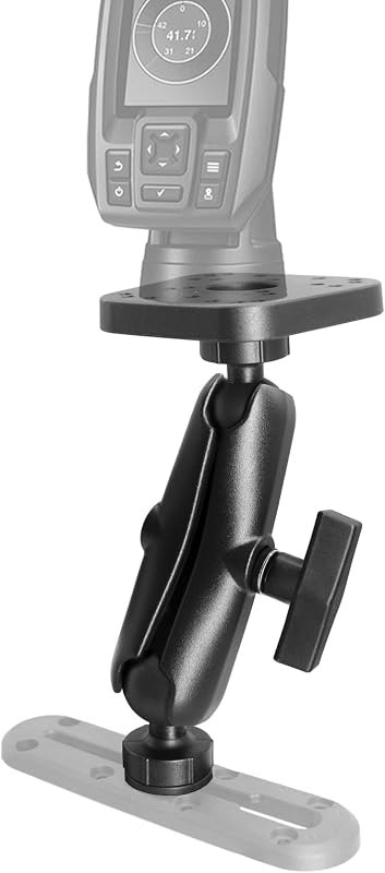 Fish Finder Mount with 1.5 Inch Track Ball Base for Kayak Boat — fish finder transducer for fish finder transducer