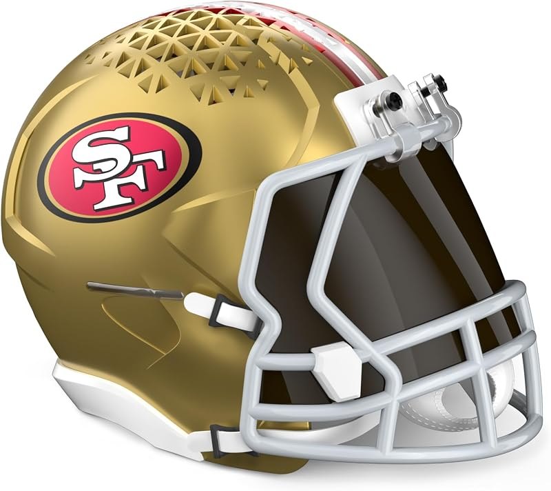Limited Edition, Officially Licensed NFL San Francisco 49ers Helmet Stand for Amazon Echo Dot (4th & 5th Generations)