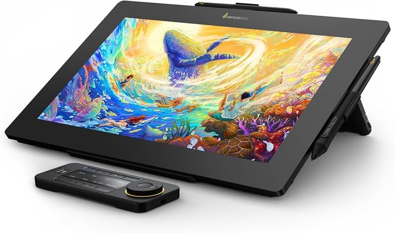 Xencelabs Pen Display 16 Bundle with Quick Keys, 16" 4K OLED Portable Drawing Tablet with Screen Graphic Design