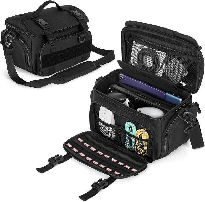 PGmoon Travel Bag Compatible with Steam Deck/Legion Go/Go S/Switch 2 — Steam Deck case for steam deck case