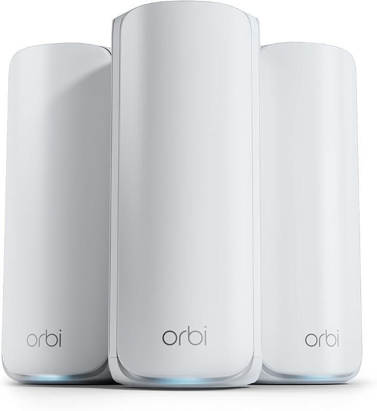 NETGEAR Orbi 770 Series WiFi 7 Mesh System, Up to 8,000 sq ft., 3 Pack