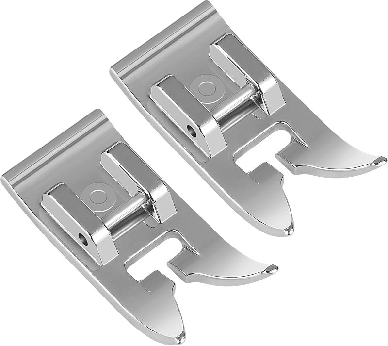 2pcs Zig Zag, Straight Stitch Foot Snap On Foot Sewing Machine Presser Foot Will Fit Singer, Brother, Janome, Toyota