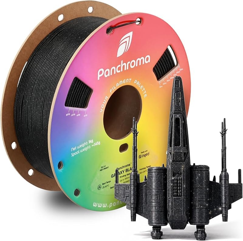 Polymaker Panchroma Galaxy PLA Filament 1.75mm 1kg, Black