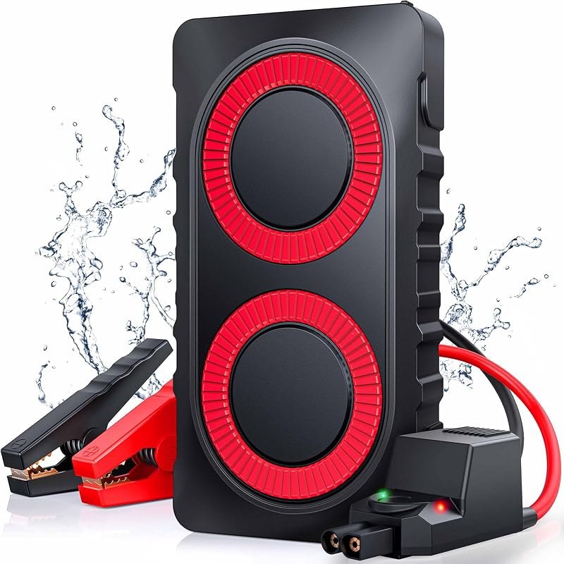 Car Battery Jump Starter 2000A Jump Box 12800mAh Portable Jump Starter Battery Pack (6.5 Gas/5.5L Diesel) Car Jumper