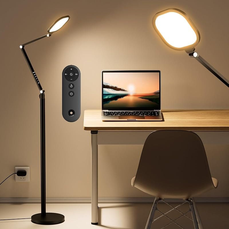 LitONES Ring Light with Stand, 15W Dimmable Zoom Lighting for Computer, Home Office, Reading, Video Calls, 66 Inches
