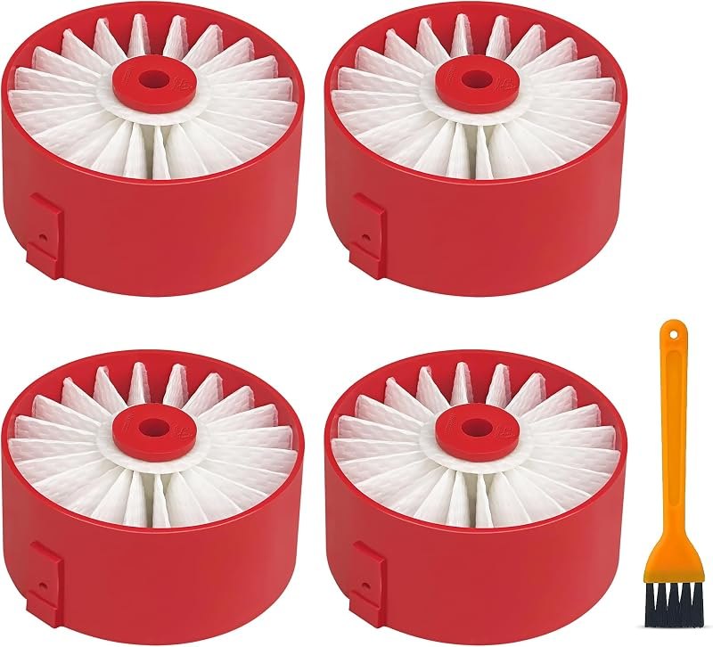 Smilefil 4 PACK N858184 HEPA Filters Replacement Fits for Craftsman V20 Cordless Stick Vacuum CMCVS001D1, also fits