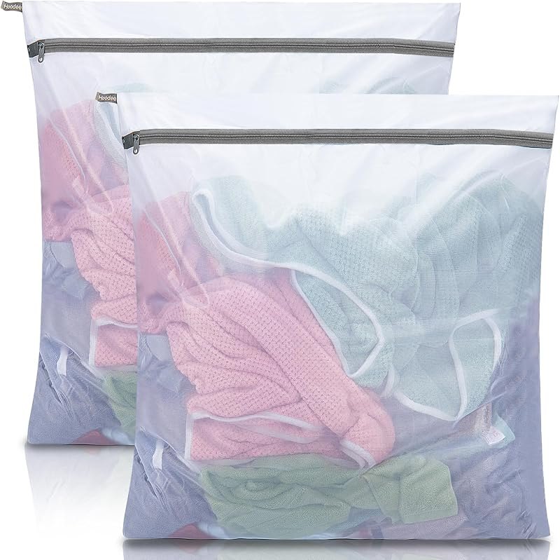 Extra Large Mesh Laundry Bags for Delicates,30"x30" Laundry Bags Mesh Wash Bags for Washing Machine, Delicate Laundry