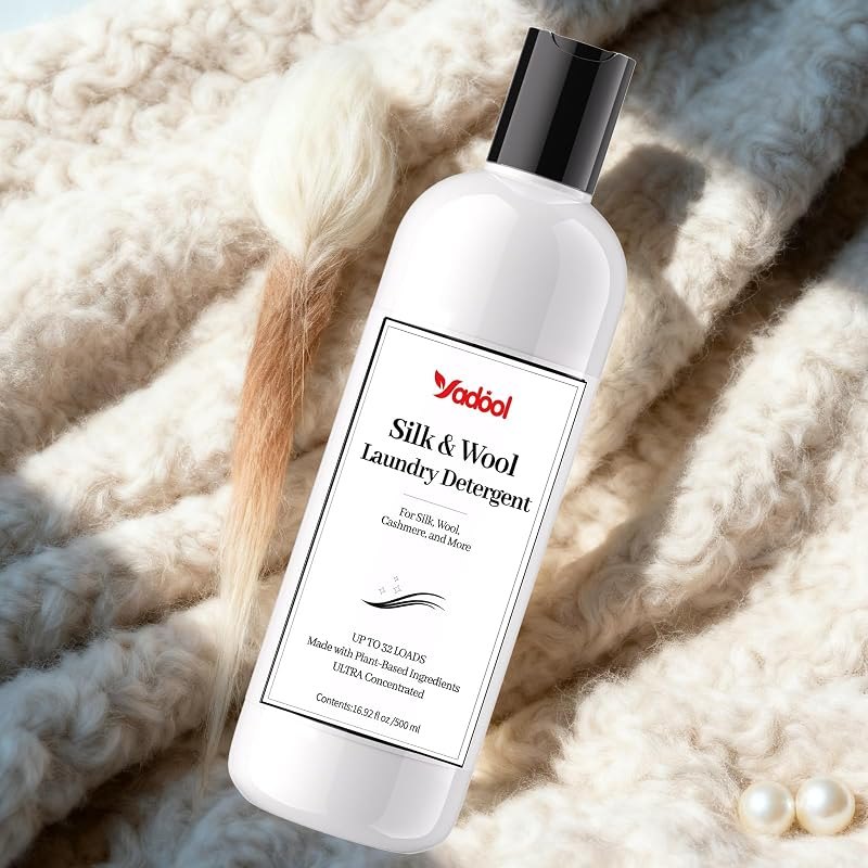 Wool & Cashmere Laundry Detergent, Double Concentrated Neutral PH Shampoo, Compatible With Silk, Wool, Cashmere