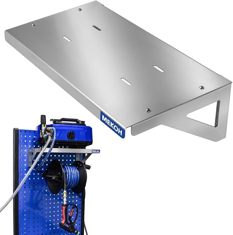 Wall Mount Pressure Washer Shelf 20" x 10", Stainless Steel Organizer — pressure wall mount amazon for pressure wall