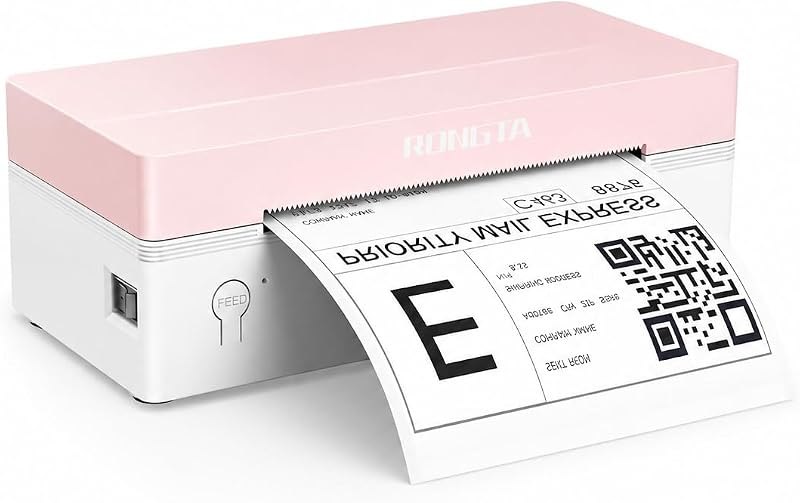 Bluetooth Shipping Label Printer, 4x6 Thermal Label Printer for Shipping Packages & Small Business, Compatible with