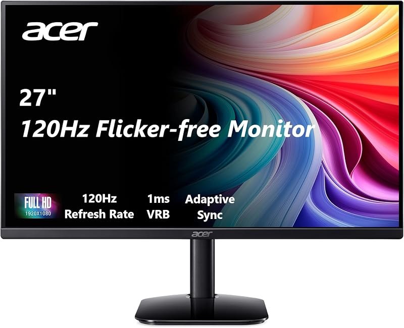 Acer 27in FHD 1920x1080 IPS 120Hz Gaming Monitor — best computer USB-C monitor for computer usb monitor