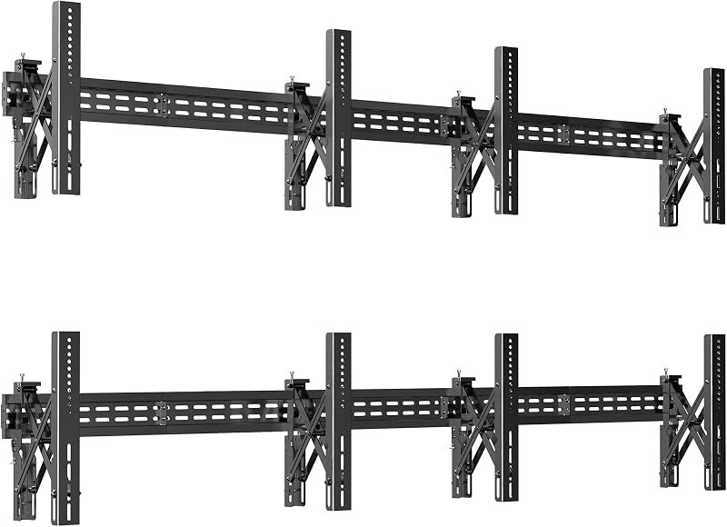 VIVO Black Pop-Out 2x2 Video Wall Mount for 37-65 in TVs, MOUNT-VW65-4