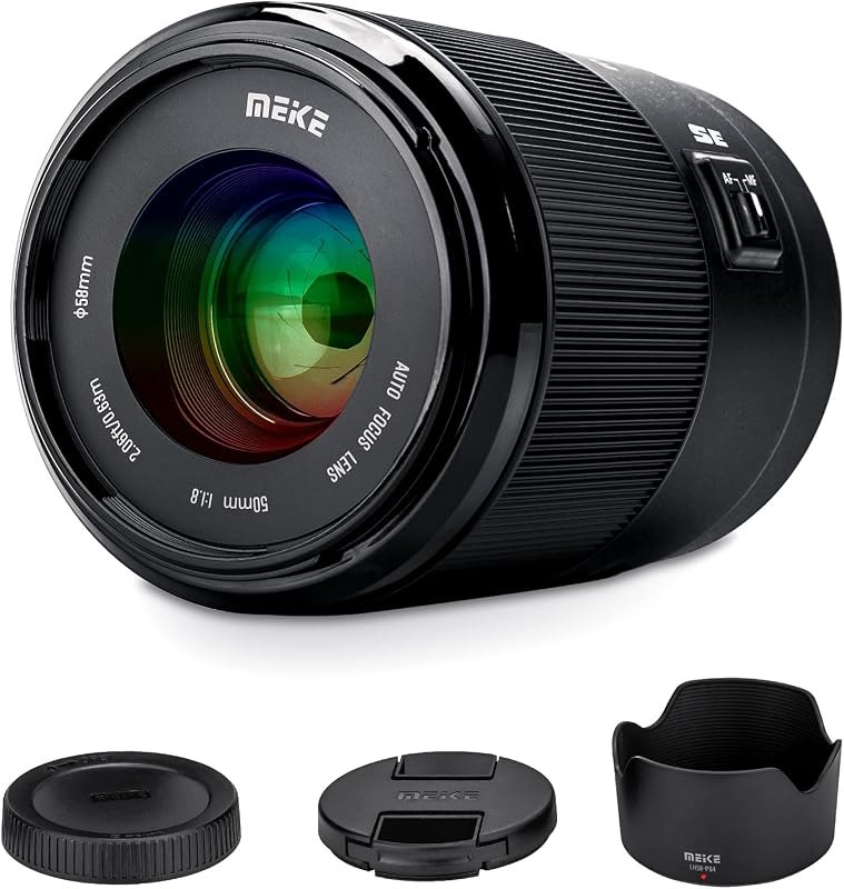 Meike 50mm F1.8 Full Frame STM Auto Focus Prime Lens for Nikon Z Mount Mirrorless Cameras: Z30, Z50, Z5, Z6, Z7, Z6II