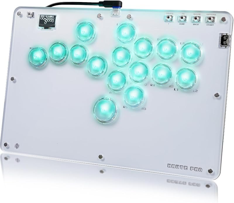JZW-Shop Haute42 Arcade Stick R16, All-Button Arcade Controller for Switch, PC, PS4, PS3, Steam Deck, Ultra Slim