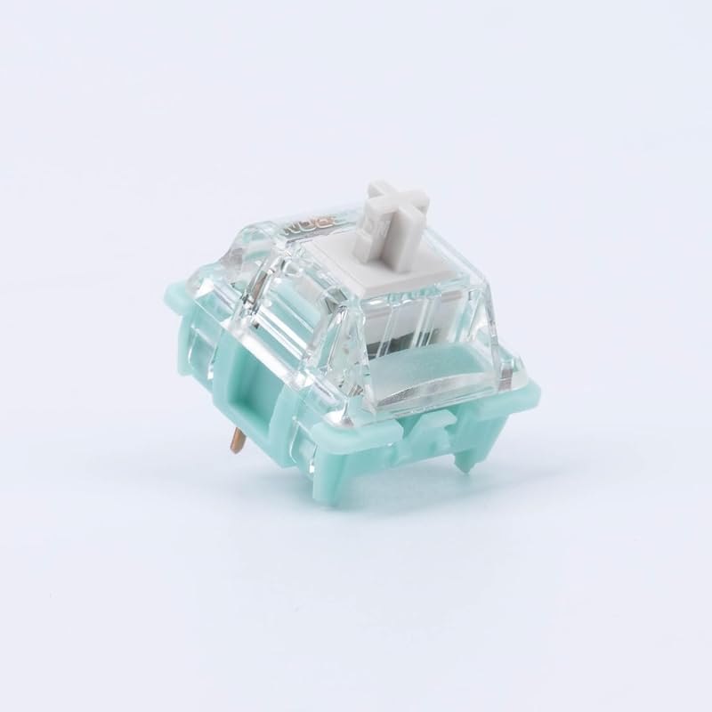 GATERON Goldenrod White Keyboard Switches, Linear RGB LED Pre-lubed Key Switches Compatible for MX Mechanical