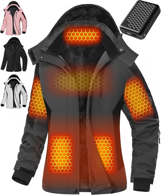 Graphene Heated Jacket For Women 12V 18400mAh Fast Charge With Large Capacity — Items from Amazon Haul, Amazon's ver
