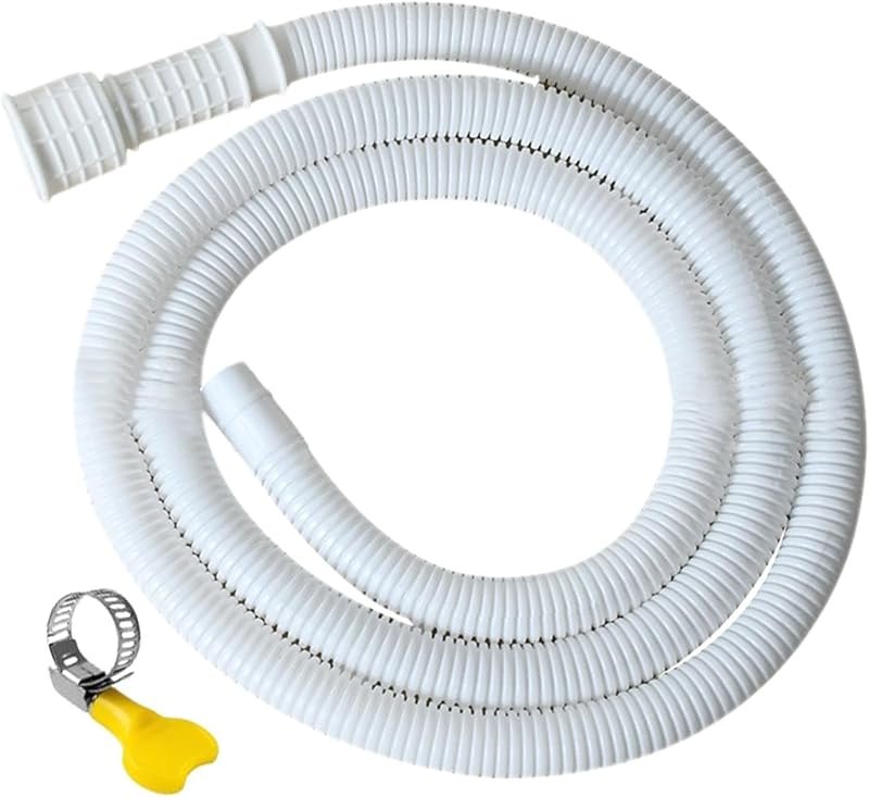 Portable Air Conditioner & Dehumidifier Drain Hose, with Rubber Adapter & Connect Clamp, Fits Most Units
