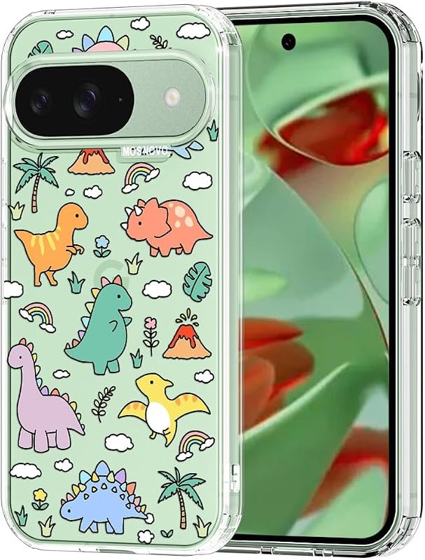 MOSNOVO Case for Google Pixel 9 & Pixel 9 Pro, [Buffertech 6.6ft Military-Grade Drop Protection] [Anti Peel Off Tech]