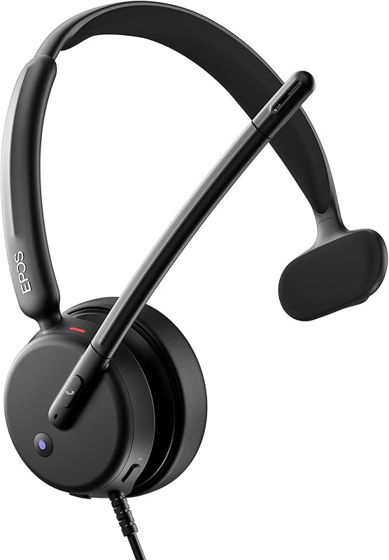 Impact 430T Mono USB C and USB A On-Ear Headset with Dual Noise-Canceling Mics, Microsoft Teams Certified