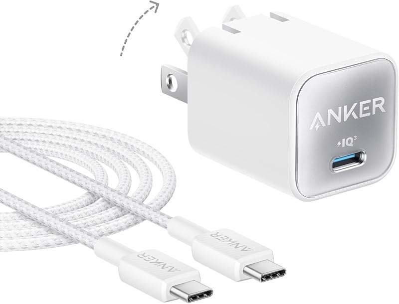 Anker Nano Phone Charger, 30W Portble and Foldable USB C GaN Charger — charger for oneplus charger