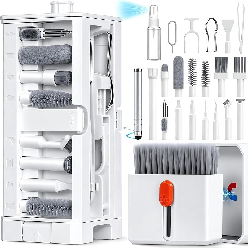 Inesore 32 in 1 Phone Cleaning Kit for iPhone AirPods MacBook Earbuds-White — Hubs, docks, SSDs, webcams, keyboard for