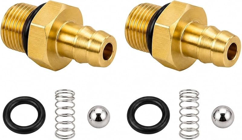 2 Set Pressure Washer Soap Injector Kit, 1/8"-27 Male BSP — pressure soap injector for pressure washer nozzle set