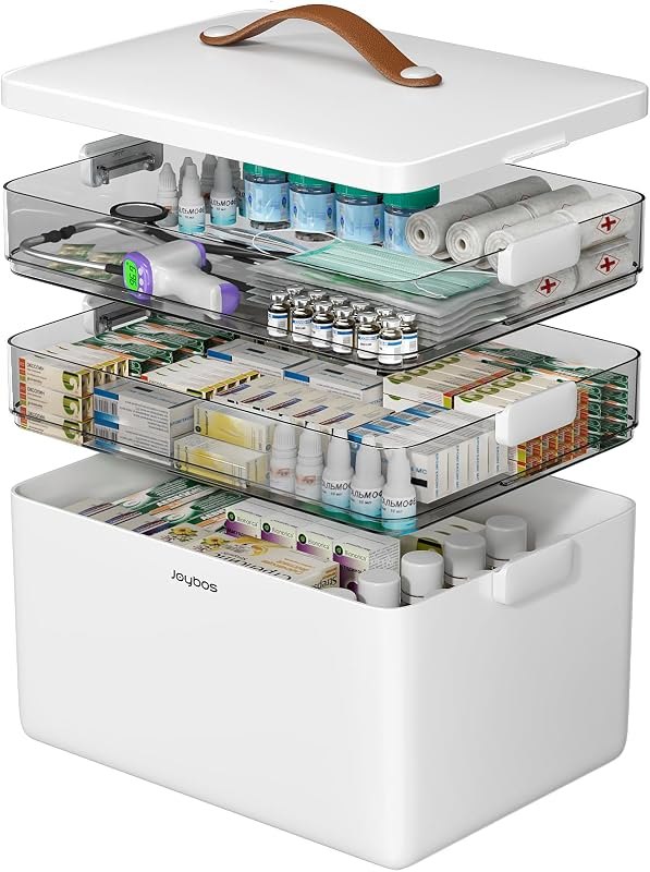 CTIME 3-Tier Medicine Organizer - Portable Medicine Cabinet with Handle — Chemicals and home supplies that ear for