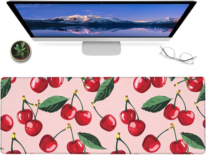 Cute Cherry Gaming Mouse Pad — mouse desk mat for mouse desk mat