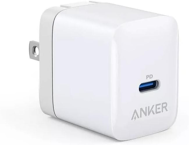Anker PowerPort III 20W USB-C Wall Charger, Compact Fast Charger, Foldable Plug, Quick Charging for iPhone 16 Series