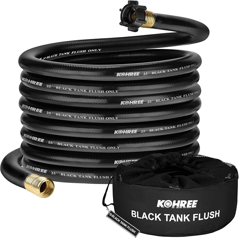 Kohree RV Black Water Hose, 25FT Camper Sewer Hose for RV Camper — rv Sewer hoses for sewer hoses