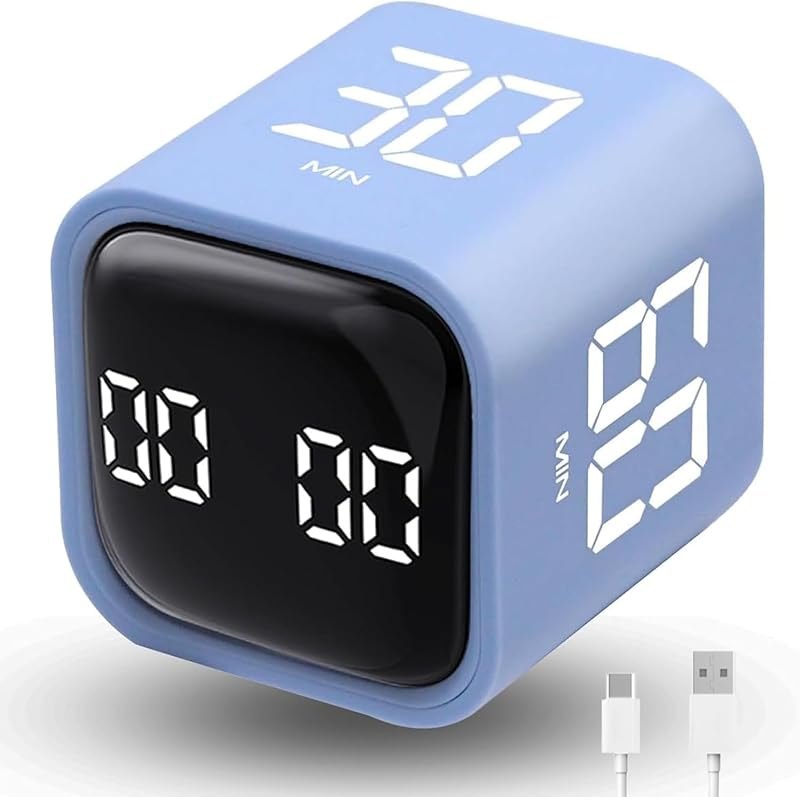 LUCKY TIME Rotating Productivity Timer 5/10/30/60min, Flip Timer, ADHD Tool — Amazon devices that increase product for