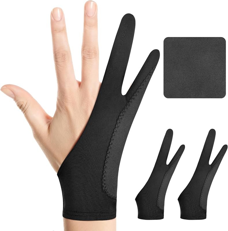 Artist Drawing Glove: 3-Layer Palm Rejection for iPad & Drawing Tablets — drawing pen display for drawing pen display