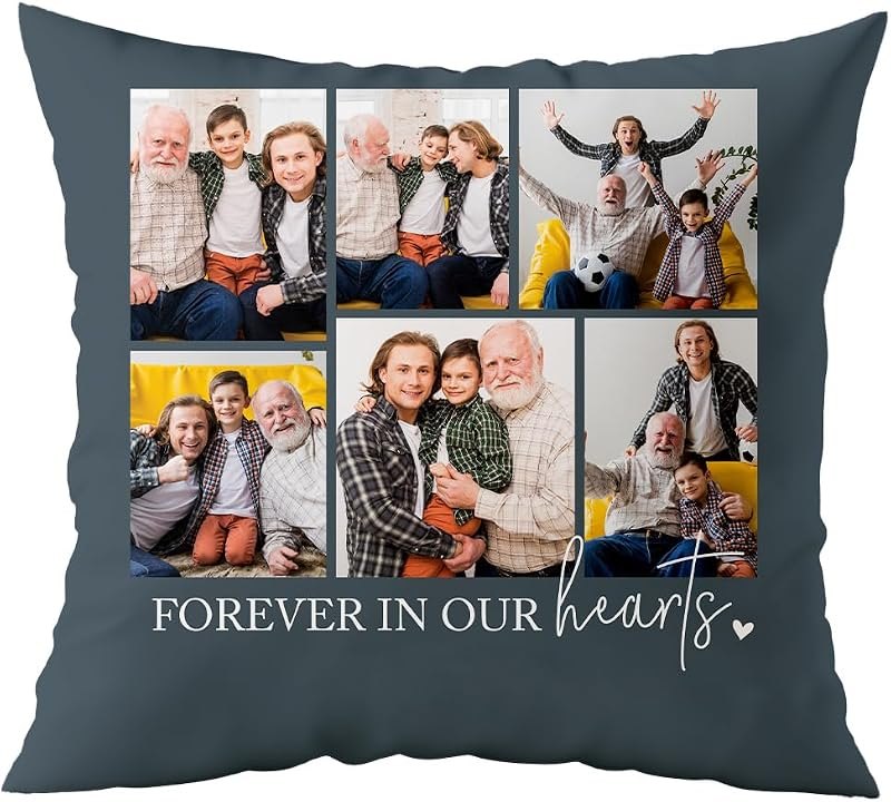 Custom Pillow - Sympathy Gift for Loss of Loved One - Personalized Memorial for Family or Friends - Throw Pillow