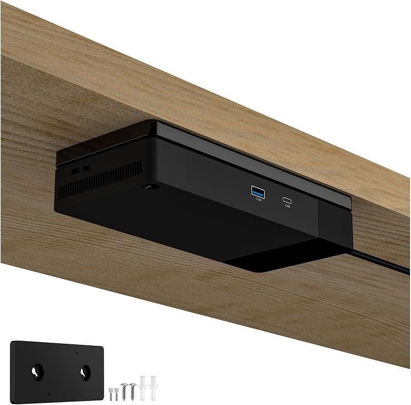 Wall & Under Desk Mount for Dell WD19 WD22TB4 Docking Station — docking wall mount for docking wall mount