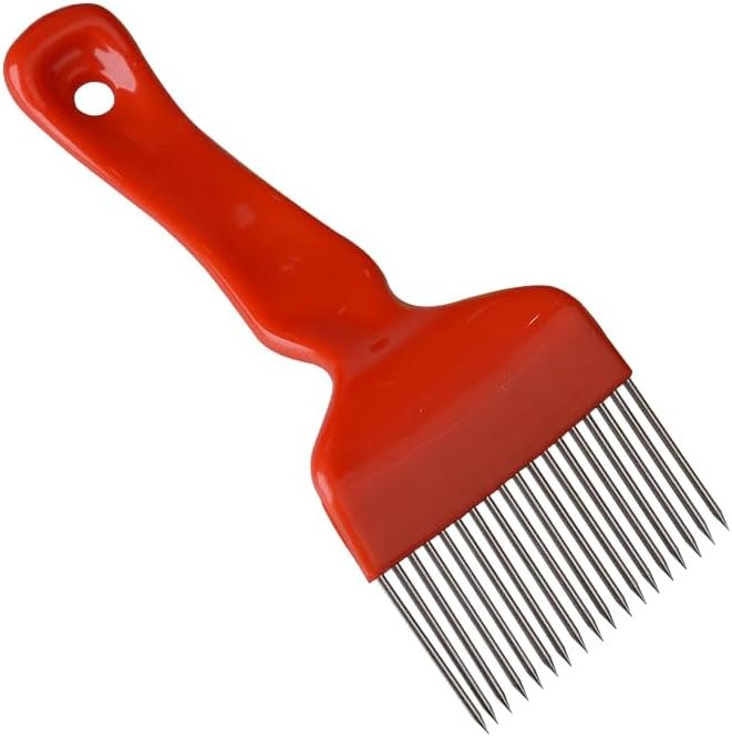 Bee Keeping Uncapping Fork, 18-Pin Stainless Steel Honey Extraction Tool